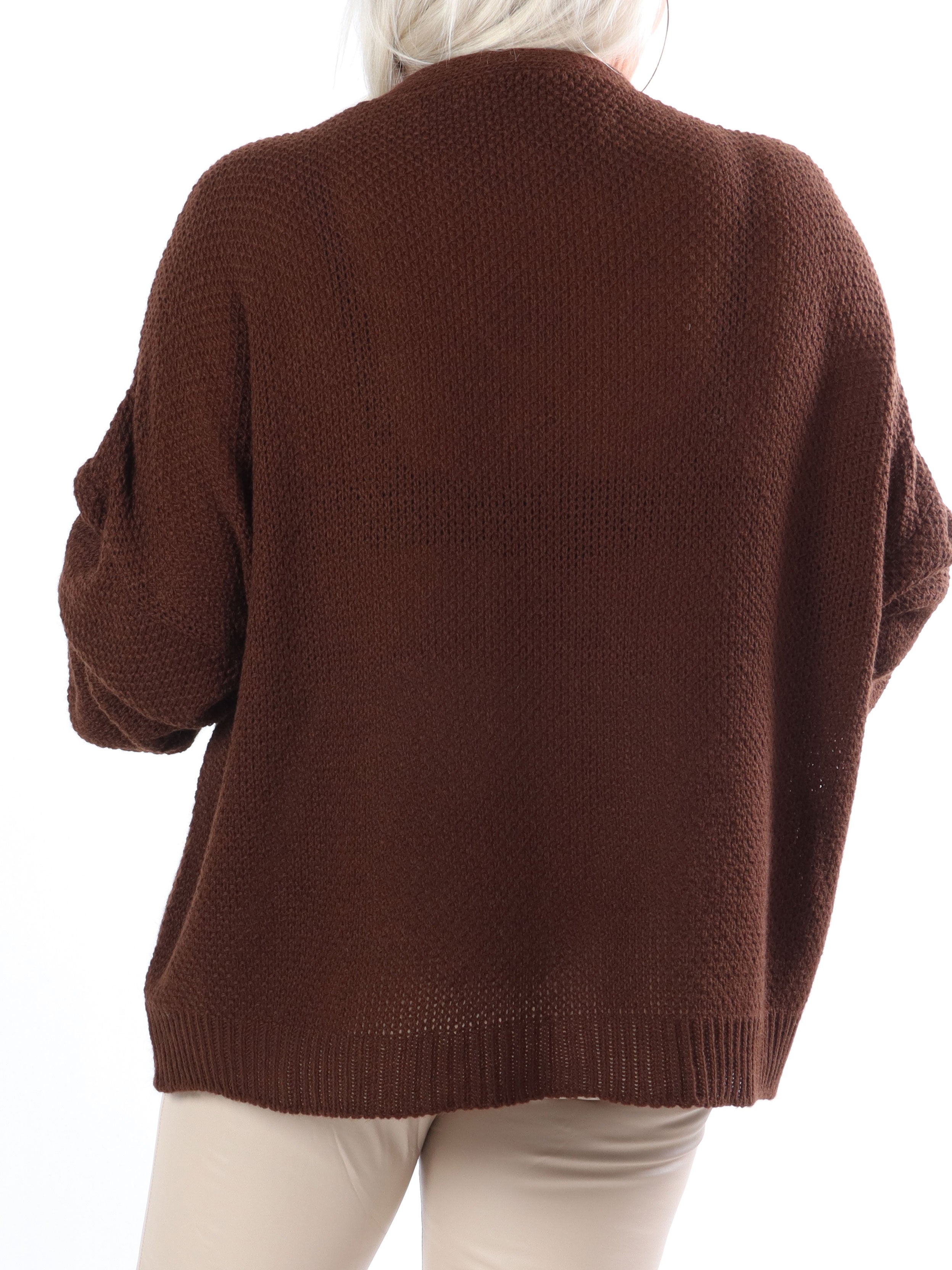 Cutie - Sød plus size strik med sløjfe